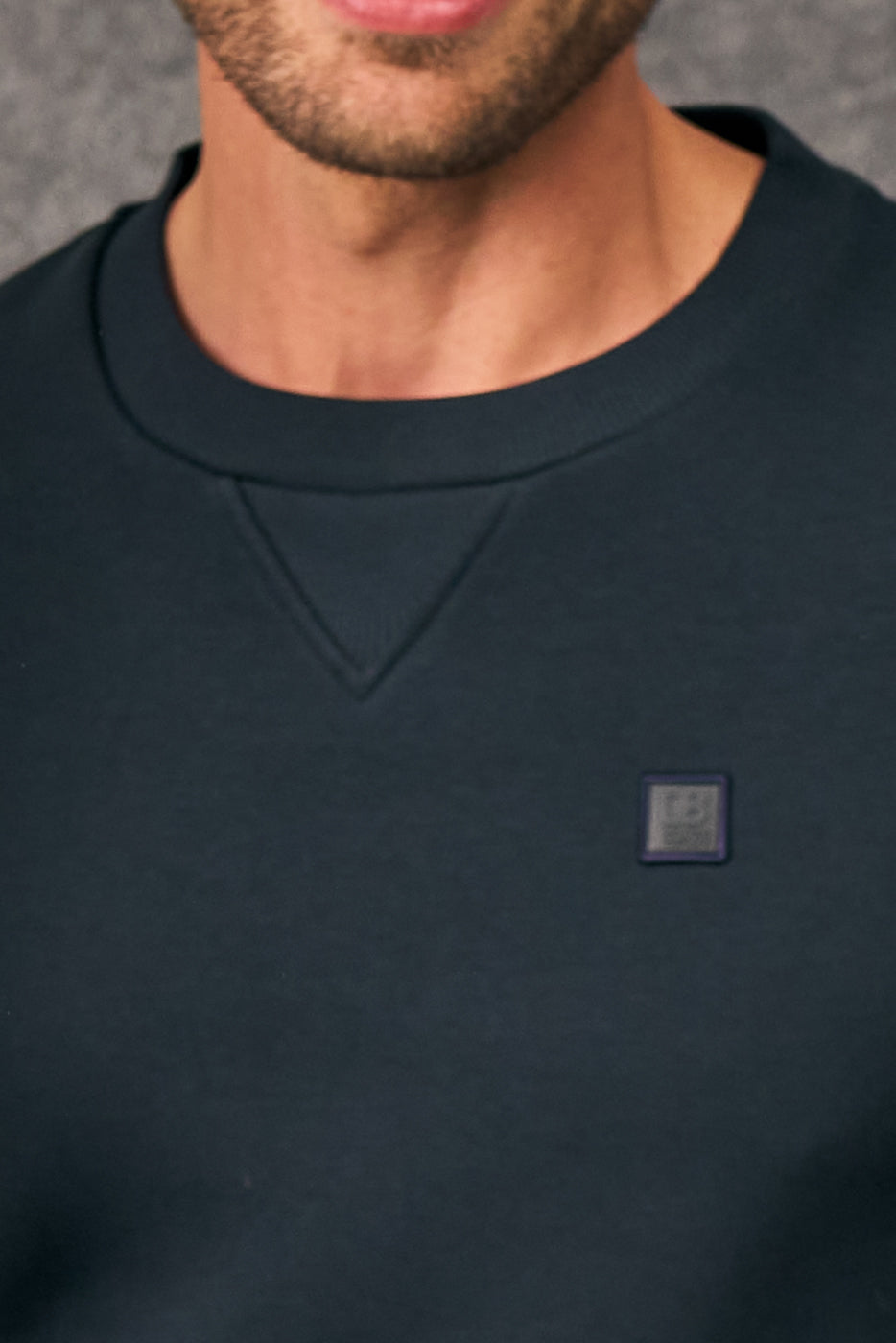 Sudadera marino cuello redondo