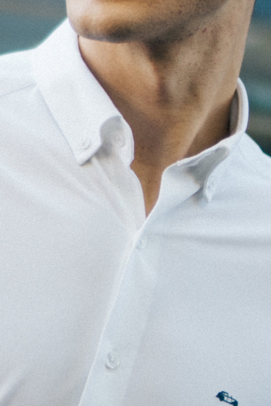 Camisa antiarrugas hombre blanca