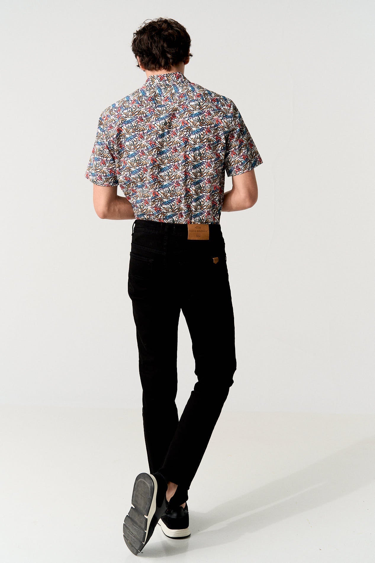 Pantalón negro denim stretch