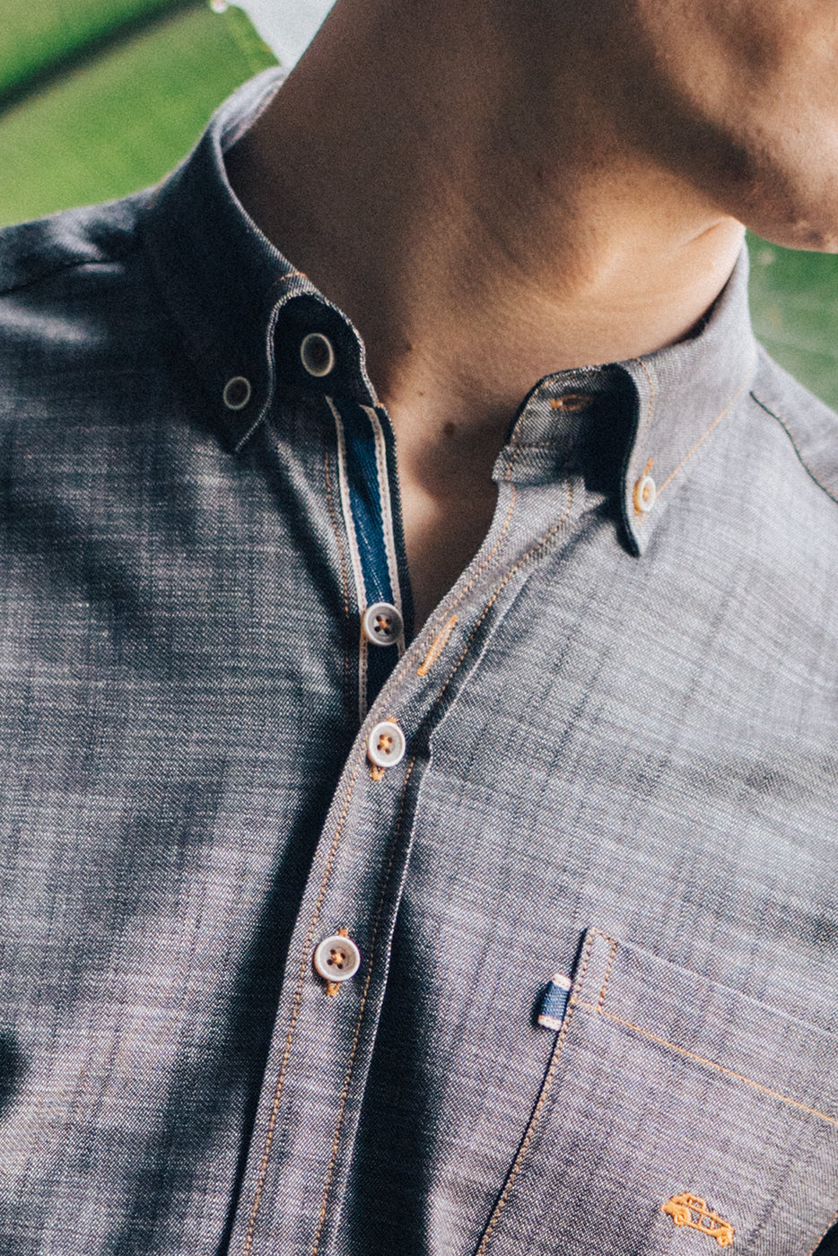 Camisa vaquera hombre con bolsillo