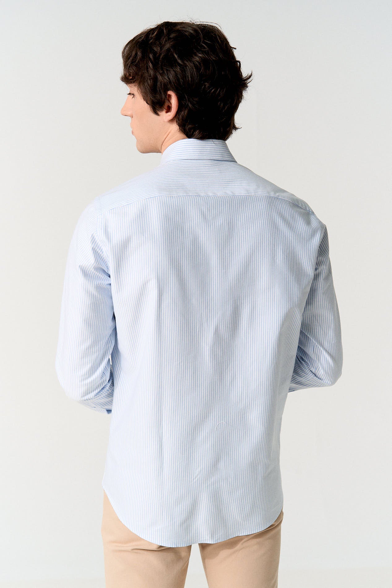 Camisa rayas azules oxford