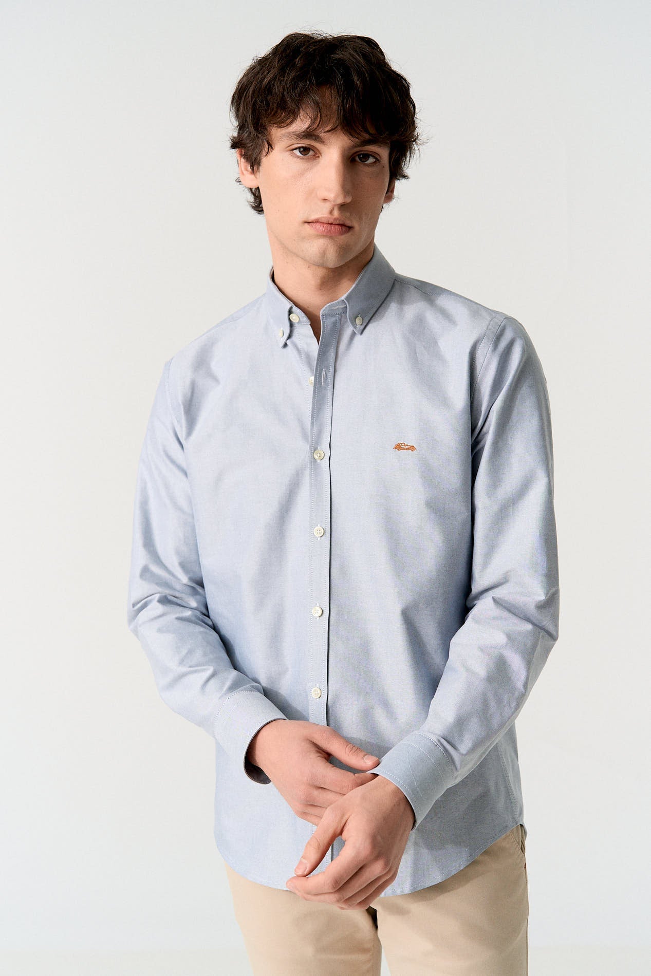 Camisa oxford marino regular fit