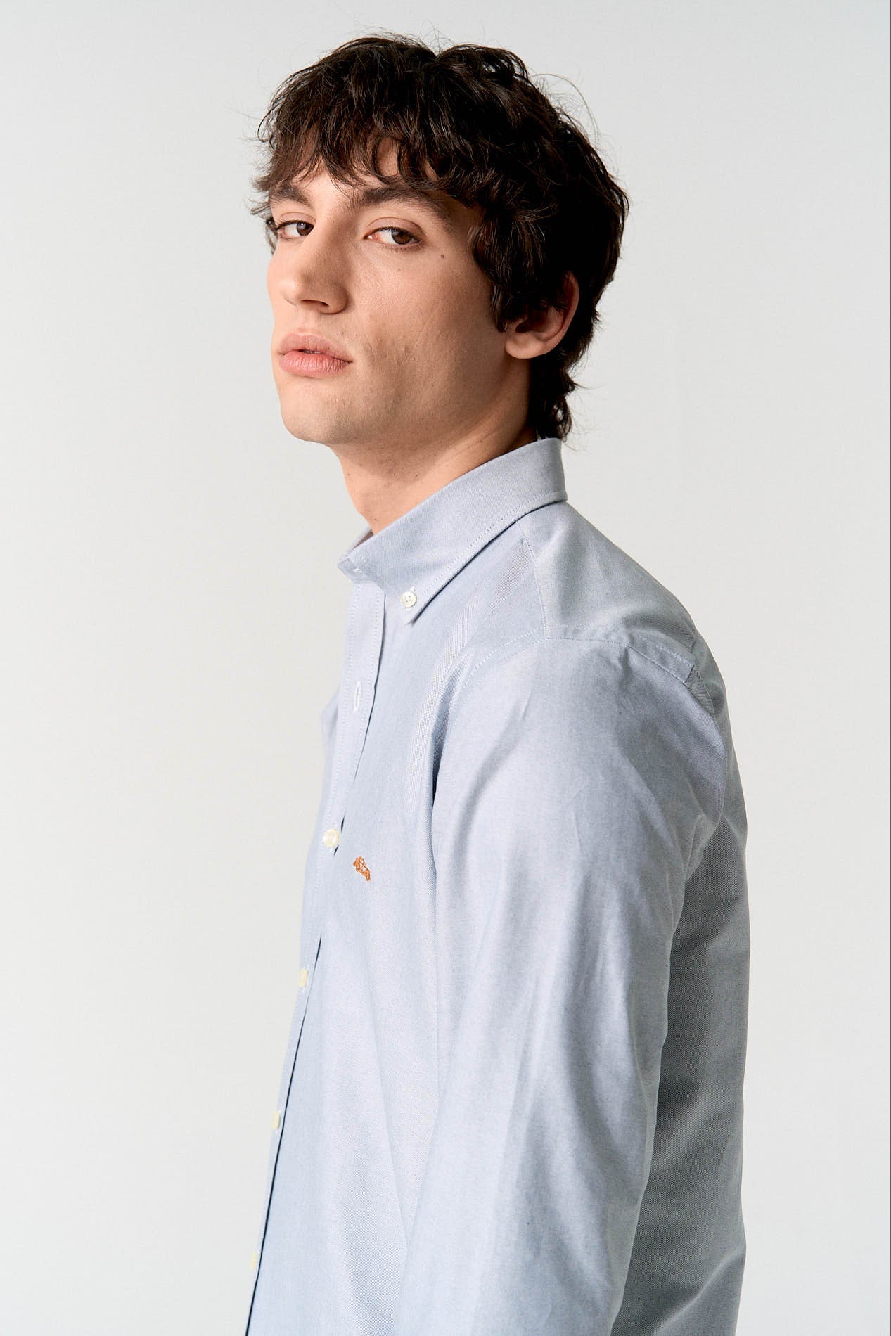 Camisa oxford marino regular fit