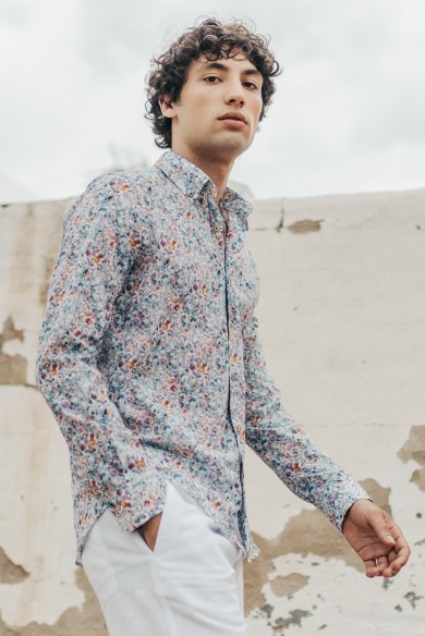 CAMISA HOMBRE SLIM FIT ESTAMPADO LIBERTY