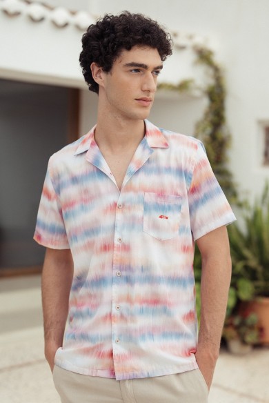 CAMISA BOWLING ESTAMPADO TIE-DYE