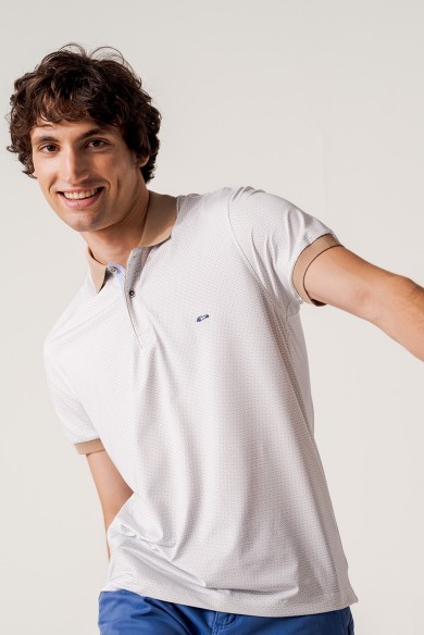 POLO PUNTO TÉCNICO ULTRAELÁSTICO ESTAMPADO HOMBRE