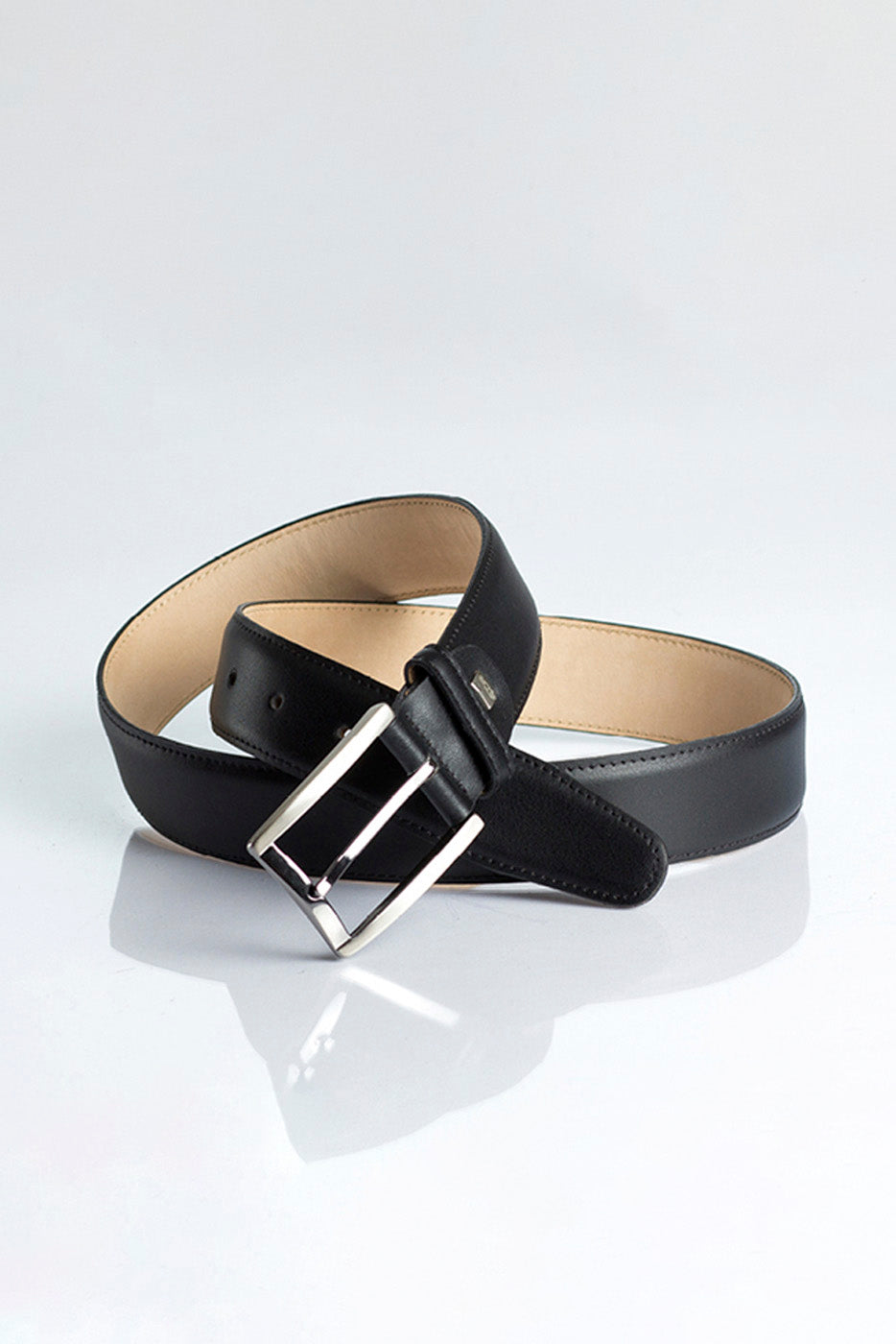 Cinturón piel negro