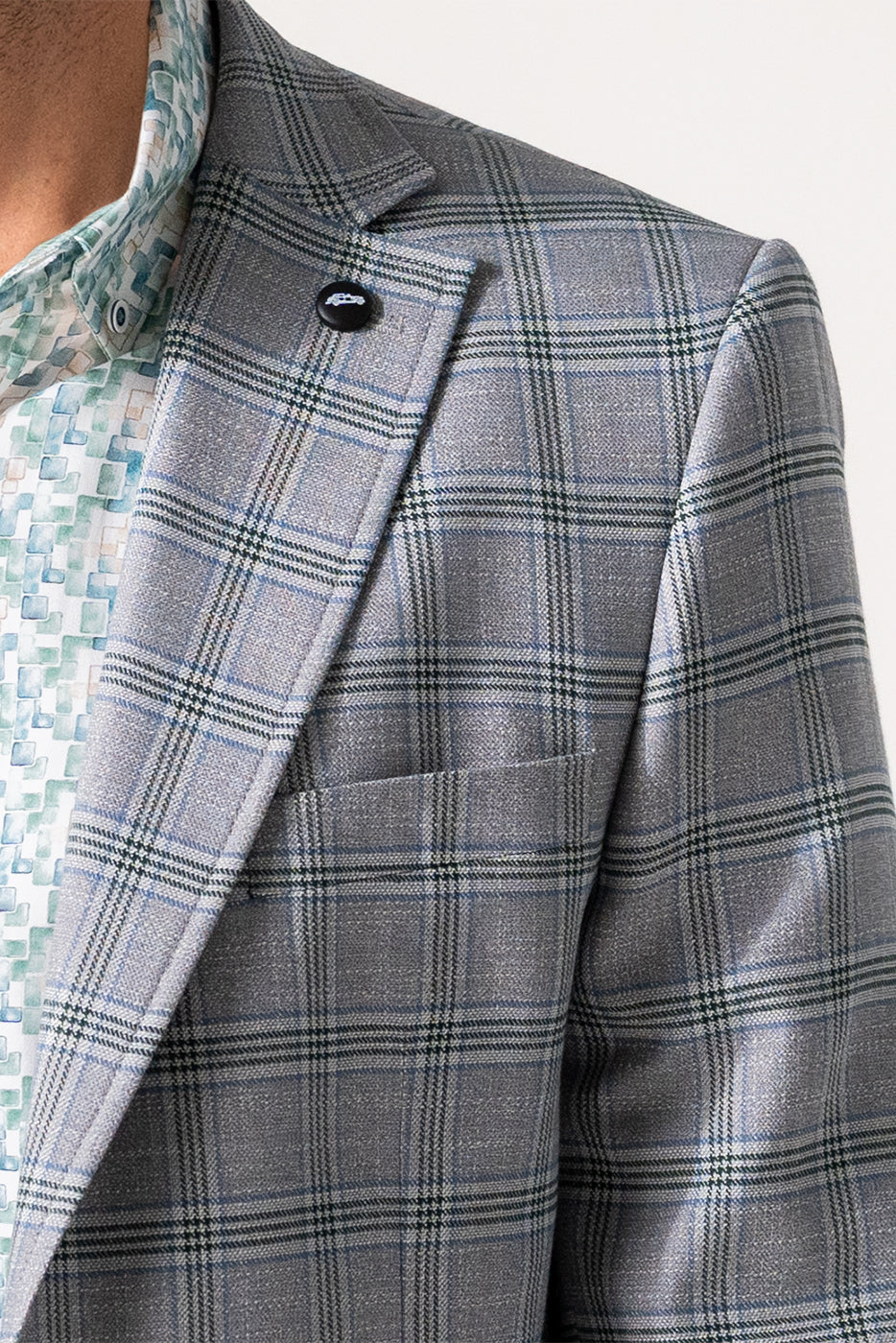 Americana hombre gris