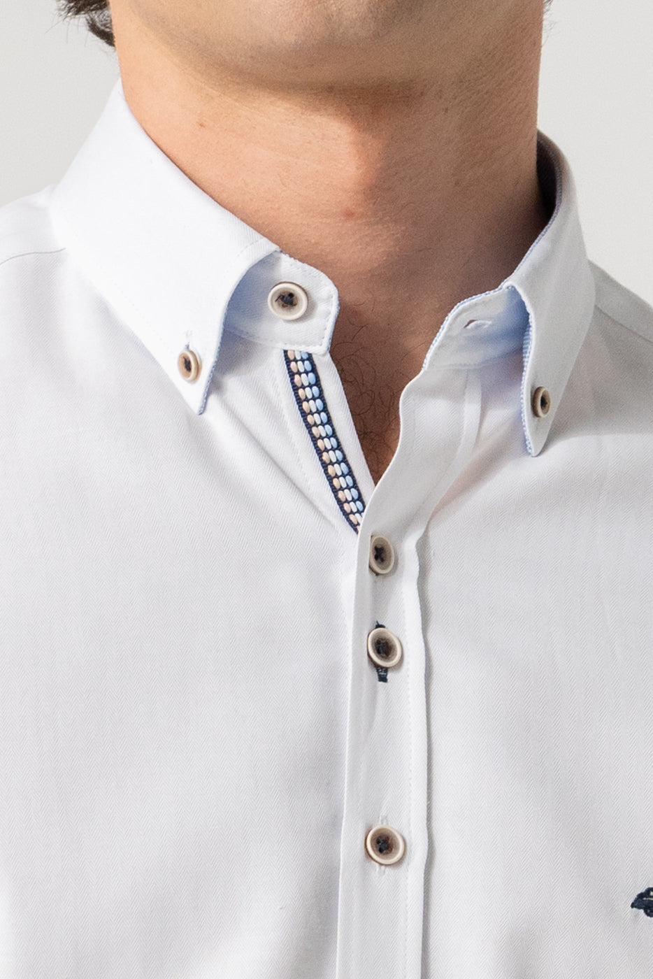 Camisa hombre slim fit blanco