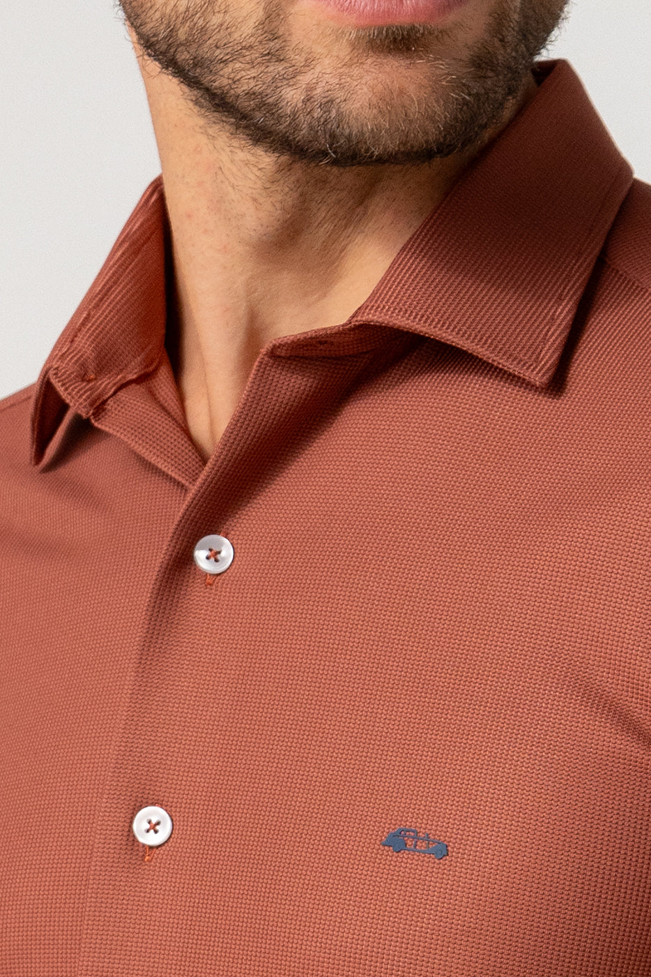 Camisa hombre bielástica en caldera