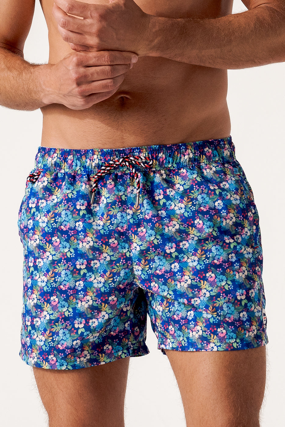 Bañador estampado hibiscus hombre