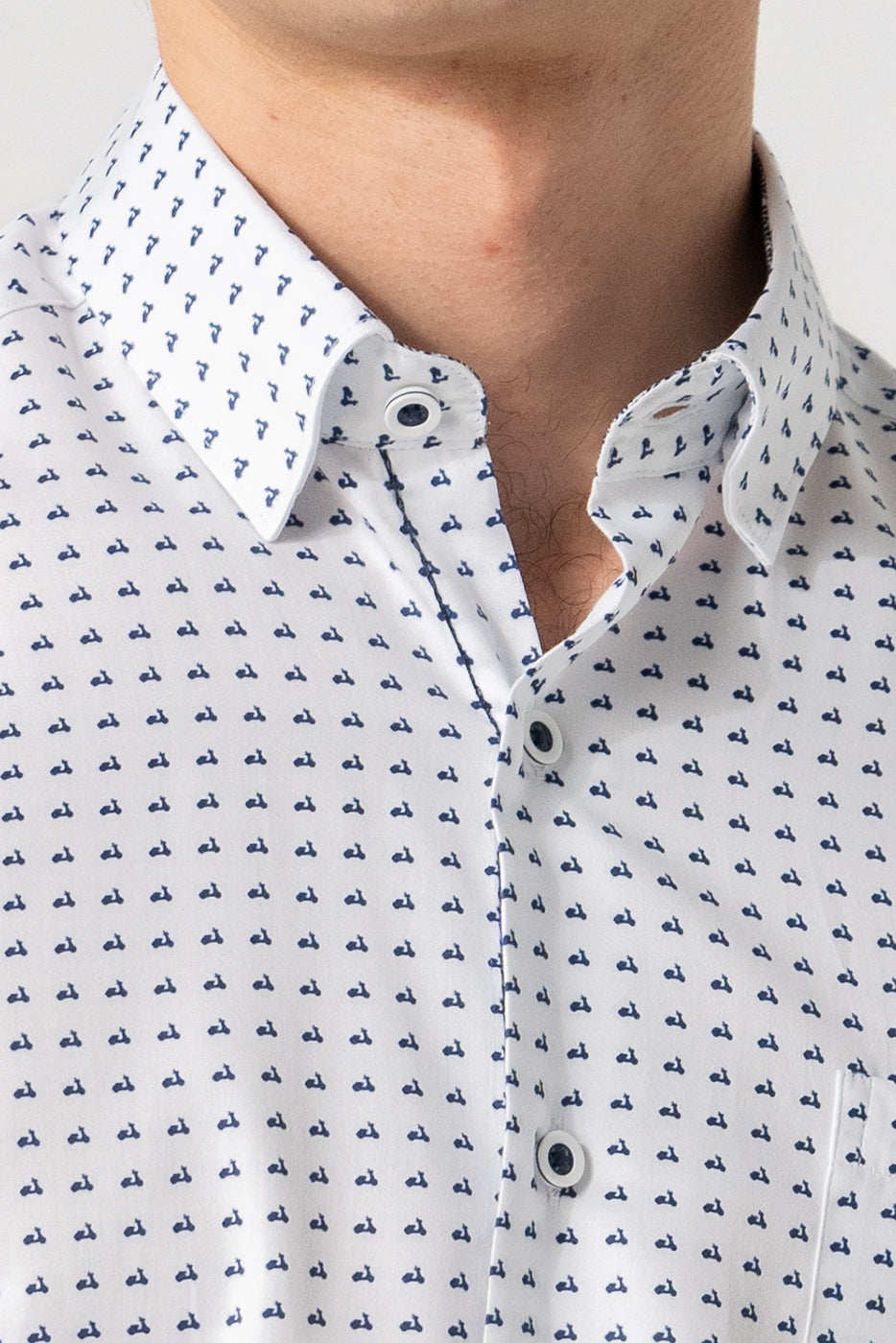 Camisa estampado vespas con bolsillo