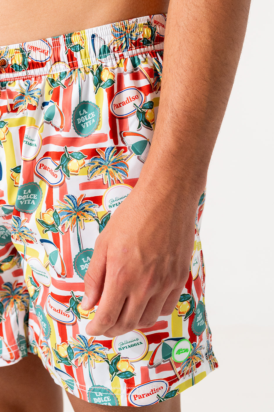 Bañador hombre estampado limones