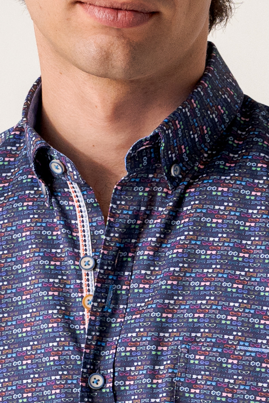 Camisa manga corta gafas de sol