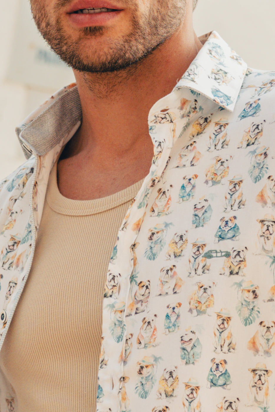Camisa estampado perros