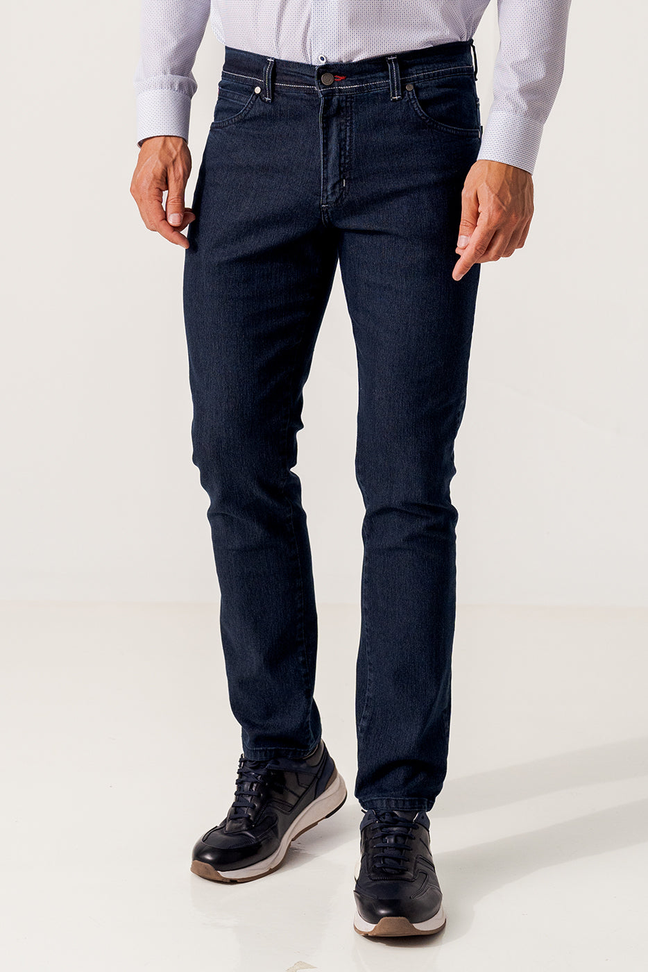 Pantalón largo 5 bolsillos elástico vaquero