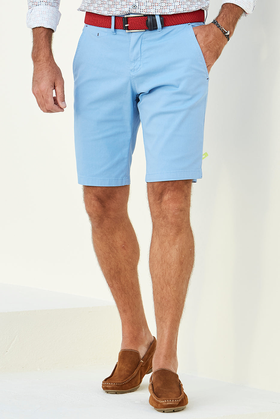 Bermuda vaquera elástica 5 bolsillos