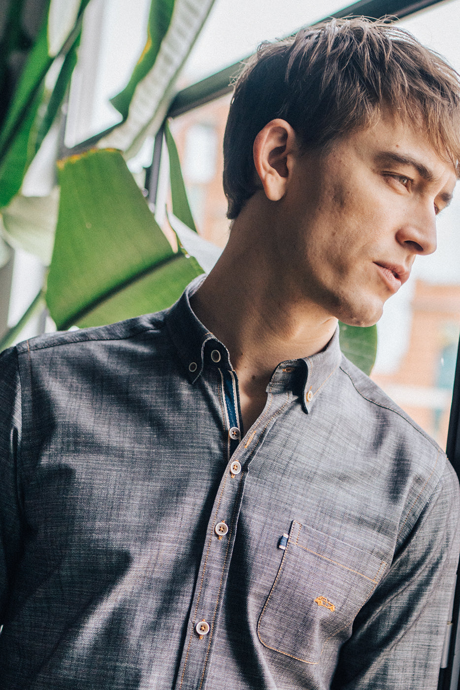 Camisa vaquera hombre con bolsillo