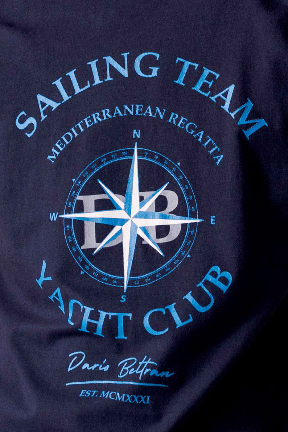 Camiseta marino hombre algodón