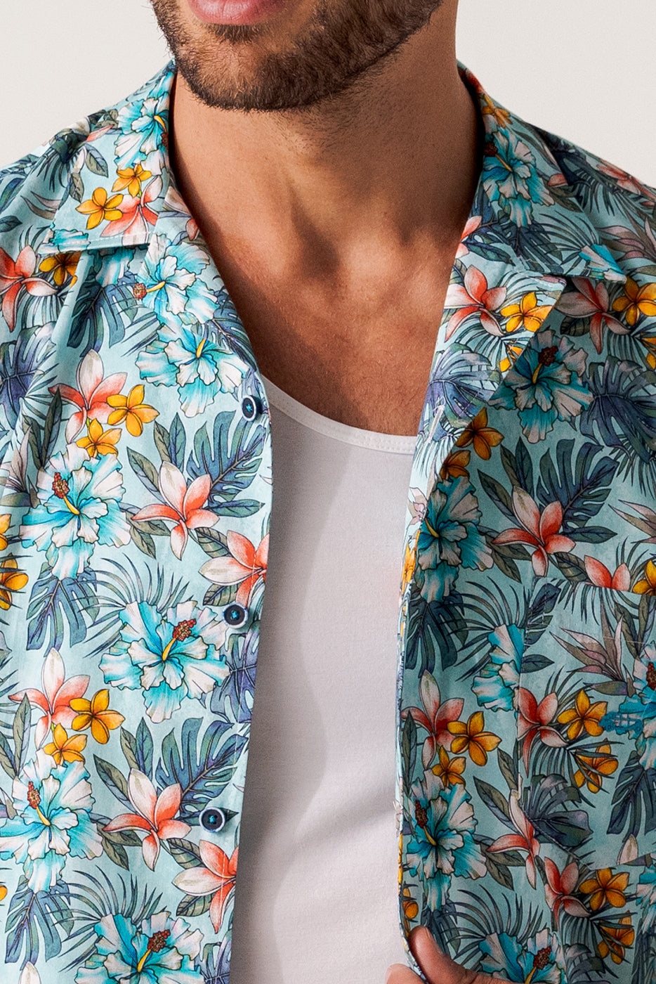 Camisa bowling hombre estampado surfero